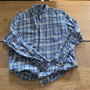 Blue flannel shirt